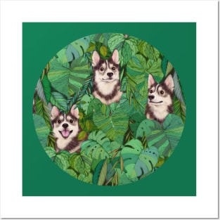 Pomsky Garden Posters and Art